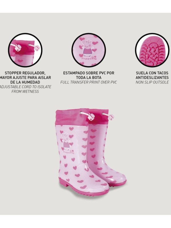 Botas de Agua Cerdá Peppa Pig 2300004880 Rosa