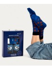 Pack Zapatillas de Casa y Calcetines Marpen 606 Monstruo Galletas Azul