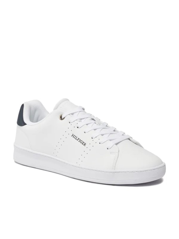 Deportivo Tommy Hilfiger Court Cupsole Leather 05038 Blanco