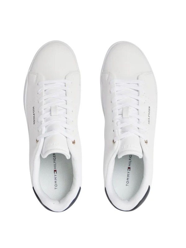 Deportivo Tommy Hilfiger Court Cupsole Leather 05038 Blanco