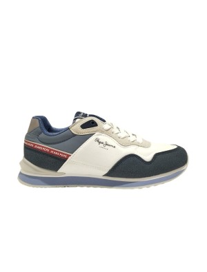 Deportivo Pepe Jeans London Seal B PBS40001 Blanco Azul