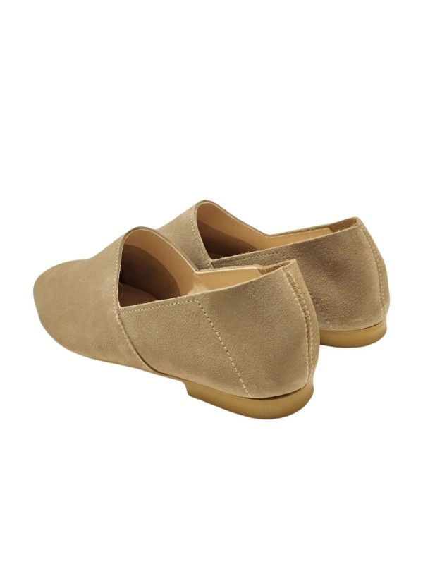 Zapato Plano Foos Mipla 02 Serraje Beige