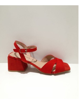 Sandalia Tacón Daniela Vega 2001X Rojo