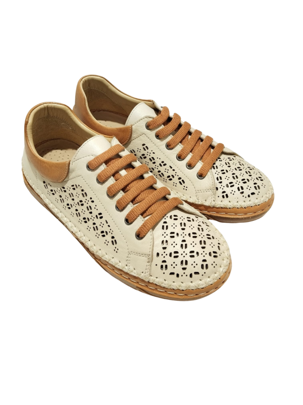 Sneaker 48Horas 413601 Beige Cuero