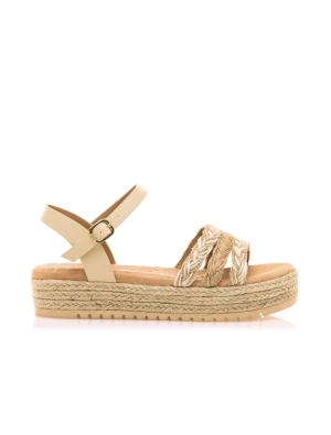 Sandalia Mustang 59625 Rafia Natural