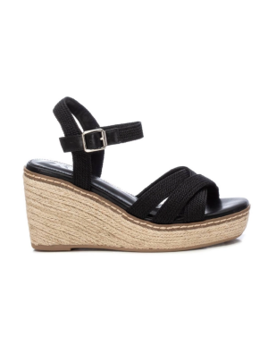 Sandalia Cuña Xti 142906 Negro