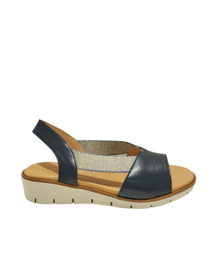 Sandalia Cuña Kaola 2290 Marino