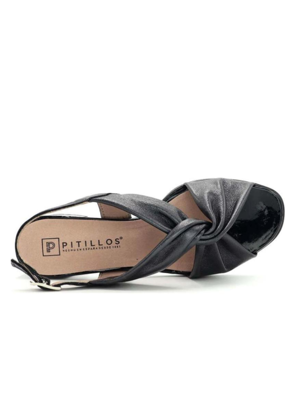 Sandalia tacon  Pitillos 5692 Negro