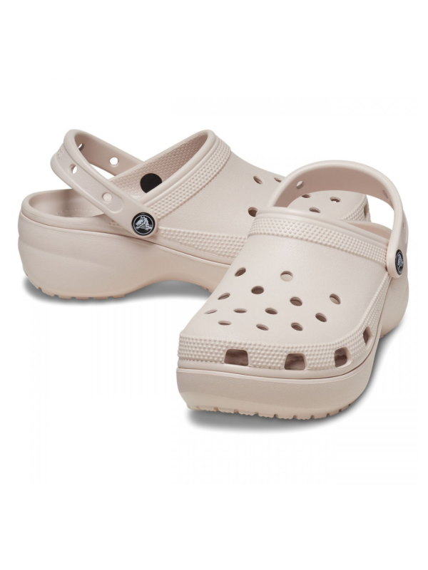 Zueco Crocs Classic Platform Clog W 206750 Bone