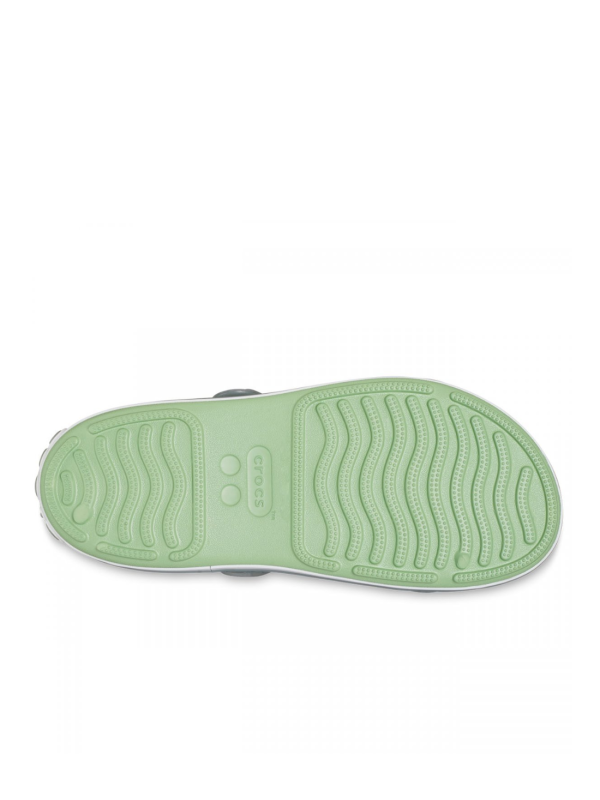 Sandalia Crocs Crocband Sandal T 209424 Fair Green Dusty Grey