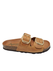 Sandalia Bio Hebillas Autenti 0747 Piel Marron