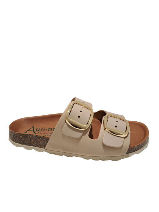 Sandalia Bio Hebillas Autenti 0747 Piel Topo