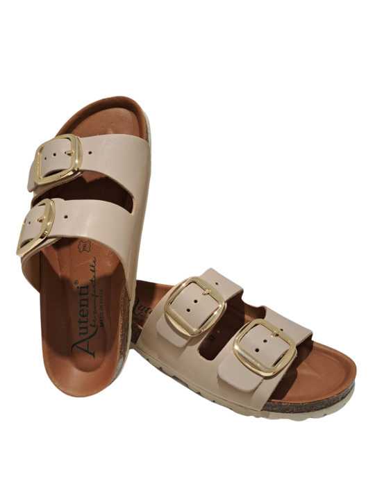 Sandalia Bio Hebillas Autenti 0747 Piel Topo