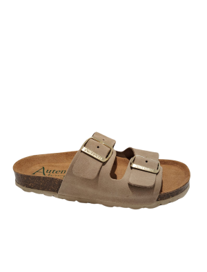 Sandalia Bio Hebillas Autenti 0747 Serraje Topo