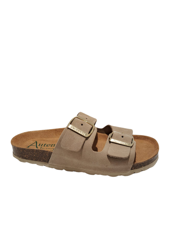 Sandalia Bio Hebillas Autenti 0747 Serraje Topo