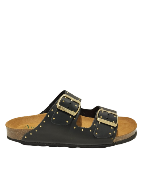 Sandalia Bio Autenti 13843 Tachas Negro