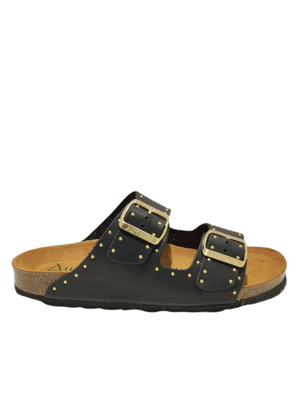 Sandalia Bio Autenti 13843 Tachas Negro