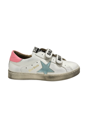 Deportivo Velcro Silver Moose 1106 Blanco Fuxia