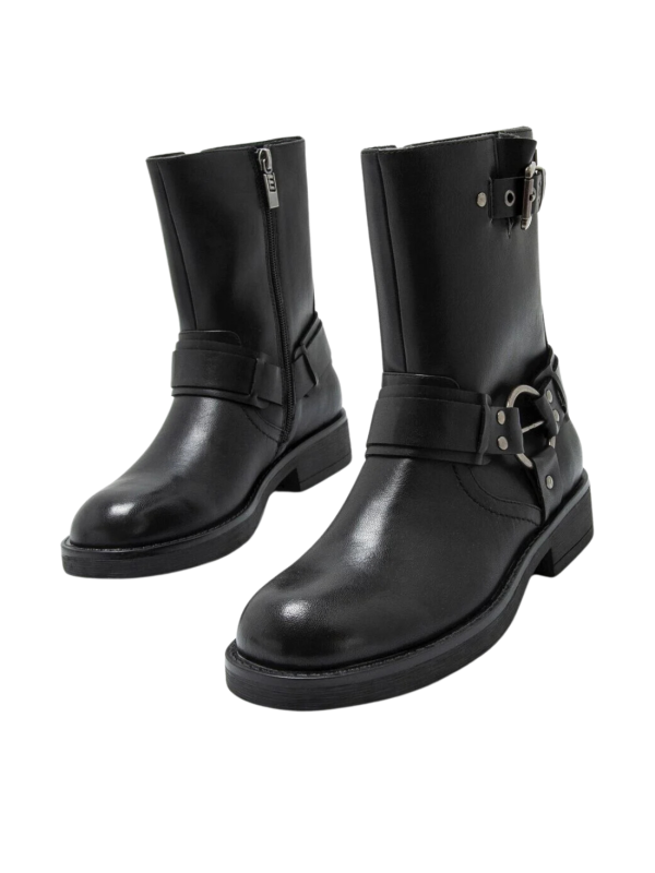 Bota Biker Mustang 59833 Negro