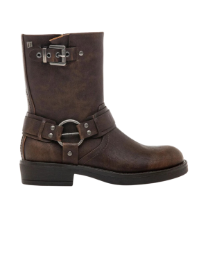 Bota Biker Mustang 59833 Cuero