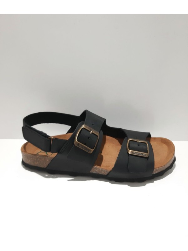 Sandalia Bio Hebillas Autenti 10888 Negra