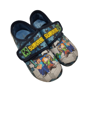 Zapatilla Casa Zapy AH500612 Minecraft Marino