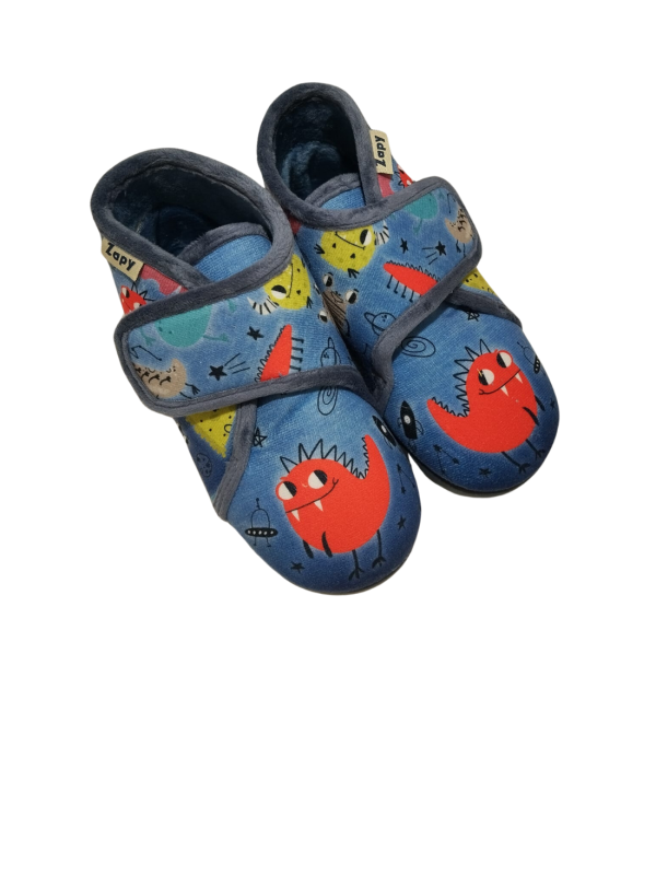 Zapatilla Casa Zapy AH11027 Monstruos Azul