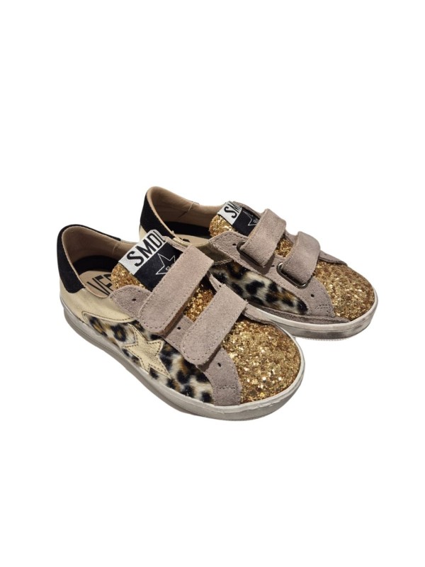 Deportivo Velcro Silver Moose 1112 Leopardo Oro