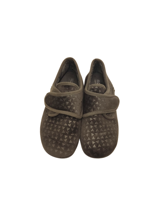 Zapatilla De Casa Velcro Vulca Bicha 779 Gris