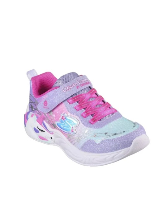 Deportivo Skechers Unicornio Luces 302299L Rosa