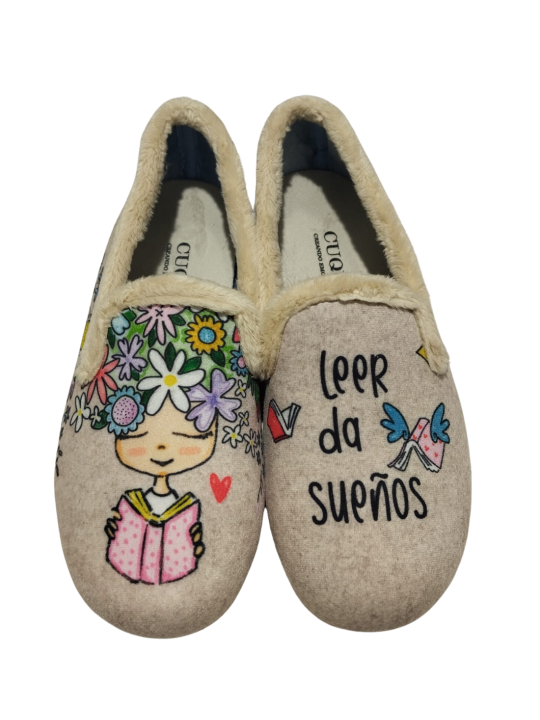 Zapatilla de Casa Rodevil 55580 Sueños Beige