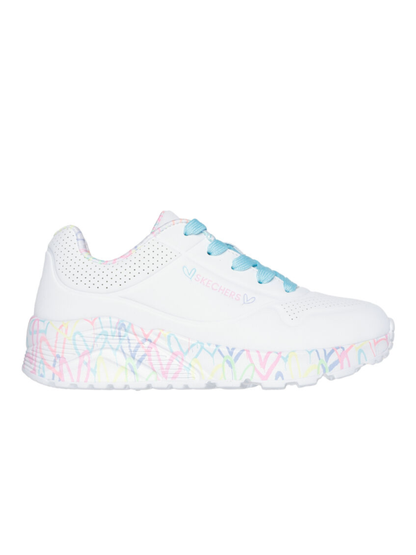 Deportivo Skechers Uno Lite 314976L Blanco Turquesa