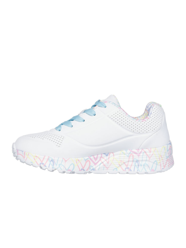 Deportivo Skechers Uno Lite 314976L Blanco Turquesa