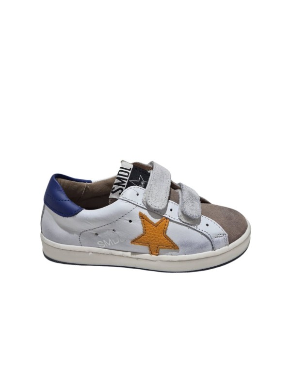 Deportivo Silver Moose Velcro 1158 Blanco Naranja