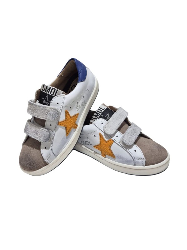 Deportivo Silver Moose Velcro 1158 Blanco Naranja