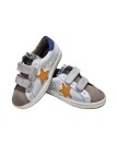 Deportivo Silver Moose Velcro 1158 Blanco Naranja