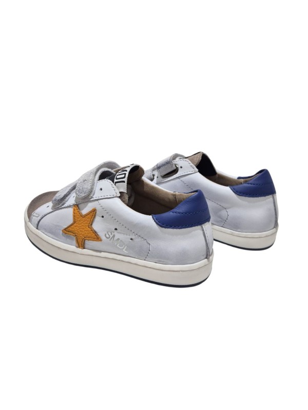 Deportivo Silver Moose Velcro 1158 Blanco Naranja