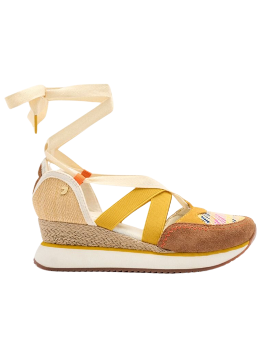 Sandalia Cuña Gioseppo Littleton 74957 Mostaza
