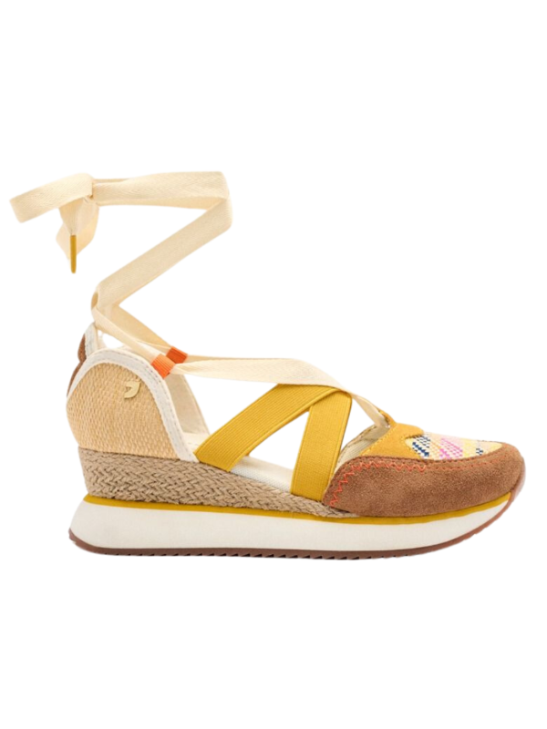 Sandalia Cuña Gioseppo Littleton 74957 Mostaza