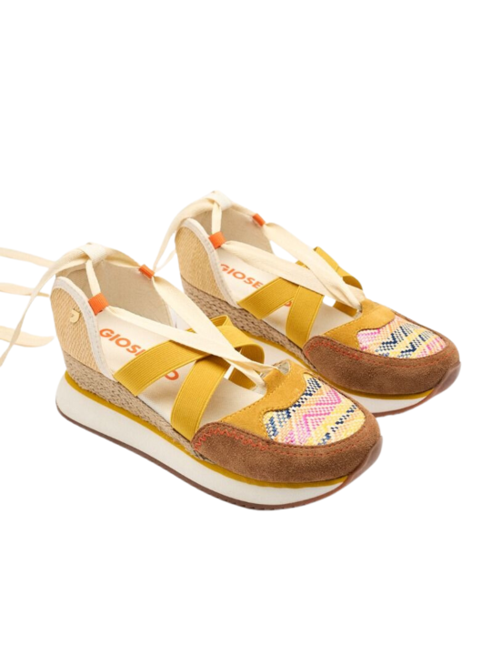 Sandalia Cuña Gioseppo Littleton 74957 Mostaza