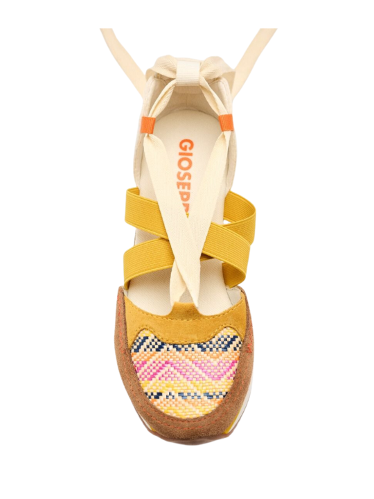 Sandalia Cuña Gioseppo Littleton 74957 Mostaza