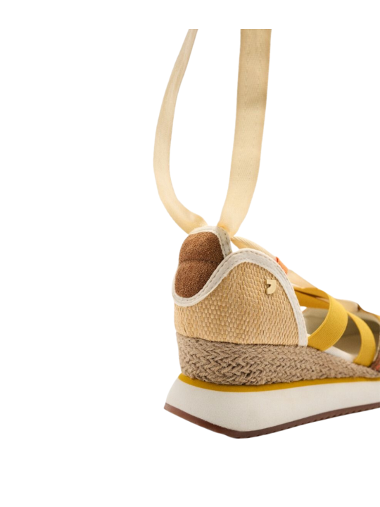 Sandalia Cuña Gioseppo Littleton 74957 Mostaza