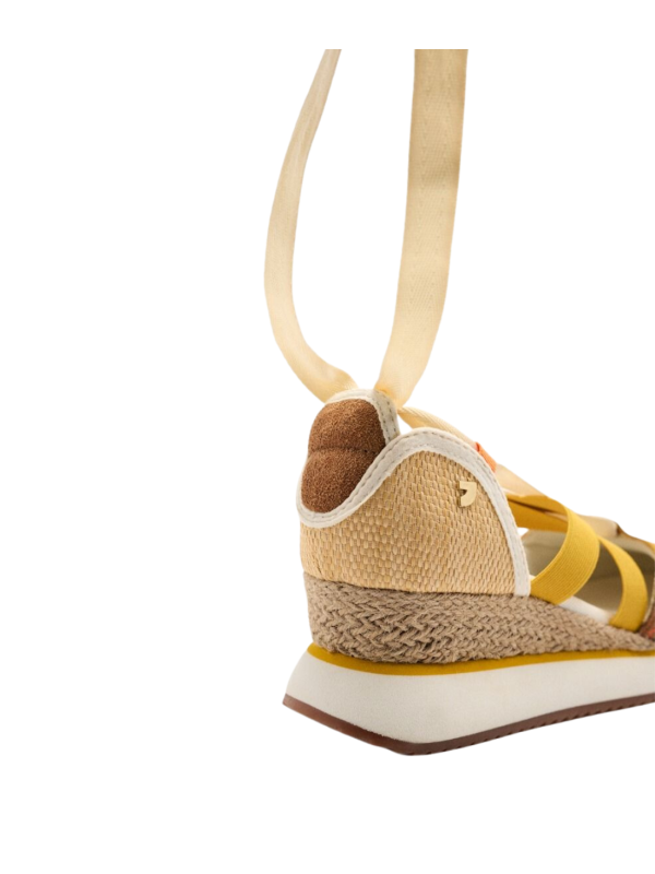 Sandalia Cuña Gioseppo Littleton 74957 Mostaza