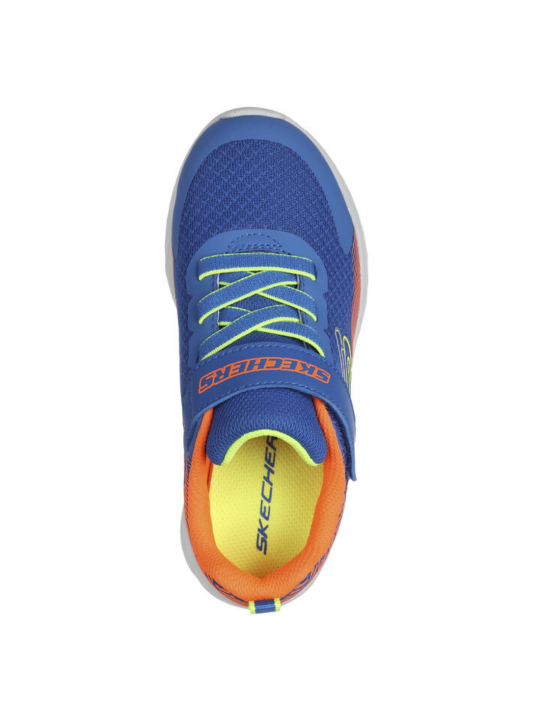 Deportivo Skechers Microspec 403924L Azul Naranja