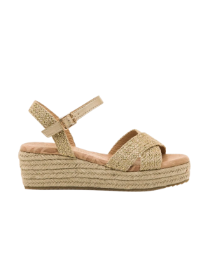 Sandalia Cuña Mustang 59553 Champan