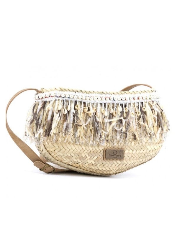 Bolso Bandolera Oval Simosastre 2278 Natural