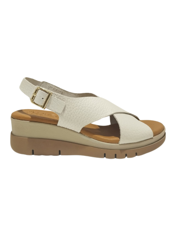 Sandalia Cuña Kaola 8221 Nata