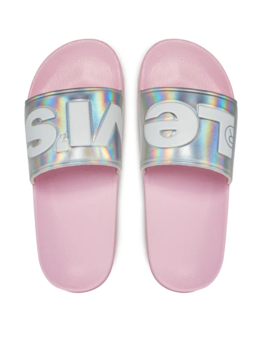 Chancla Levis June L (28-35) VPOL0238S Plata Rosa
