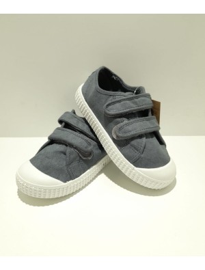 Zapatilla Lona Velcros Zapy N30360 Gris