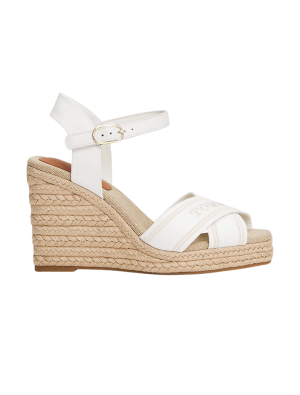 Sandalia Cuña Tommy Hilfiger 08668 Blanco